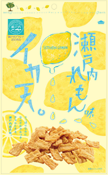 Maruka, Ikaten Setouchi Lemon, Squid Tempura Snack, 65g