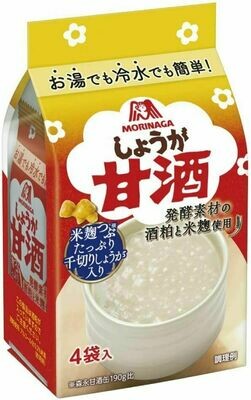 Morinaga, Syouga Amazake, 4 packs in 1 bag, Freeze-dried Amazale