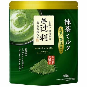 Tsujiri, Matcha Milk Drink Powder, Bitter &amp; Strong version, 160g