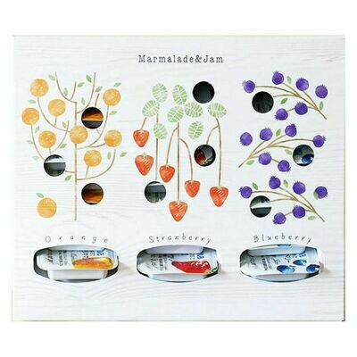 Aohata &quot;Aohata 55&quot; Fruit Jam, Strawberry, Blueberry &amp; Orange, 13g x 24 packs