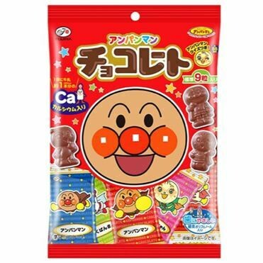 Fujiya  &quot;Anpanman Choco&quot; 9 pcs, Anpanman Character Shaped Cute Choco