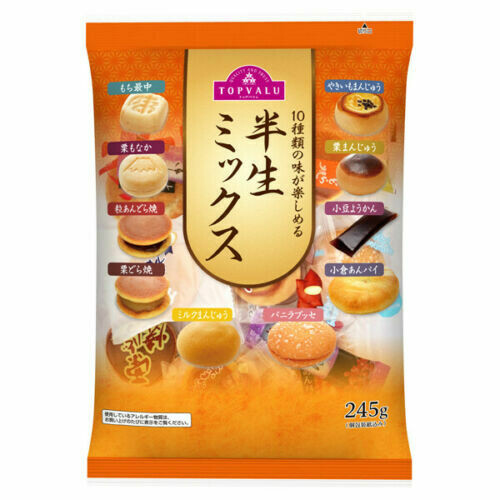 TopValu, Japanese Cake Assort, 10 kinds, Dorayaki, Sweet Potato Manju, Youkan, Monaka