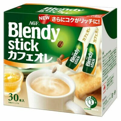 Ajinomoto, Blendy, 30 sticks, Instant Coffee, Rich Milk Cafe Latte