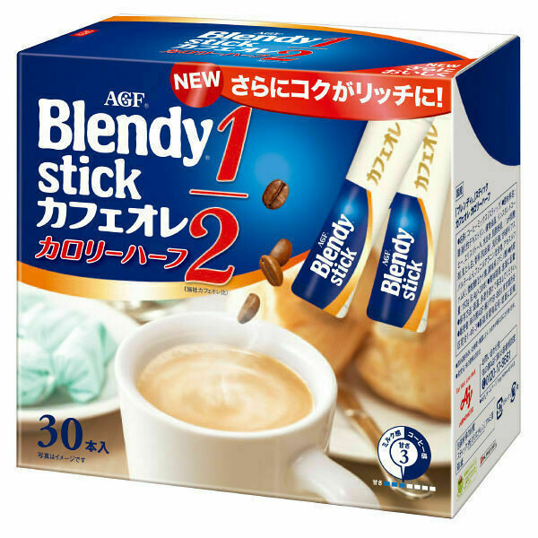 Ajinomoto, Blendy, 30 sticks, Instant Coffee, Calorie half