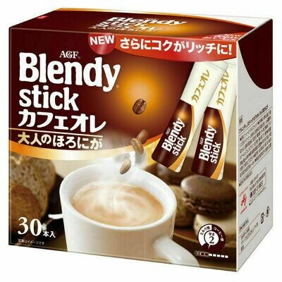 Ajinomoto, Blendy, 30 sticks, Instant Coffee, Bitter Cafe Latte,