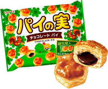 Lotte, Pie no Mi, Painomi, Bite size pie with Chocolate, 133g