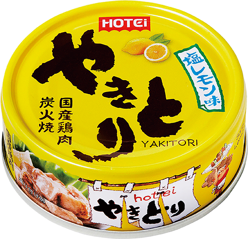 Hotei, Canned &quot;Yakitori&quot; Char-Grilled Chicken, Salt &amp; Lemon, 70g