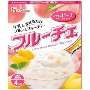Very Rich &amp; Delicious, &quot;Furuche&quot;, Milk &amp; Fruits Jelly Mix, Peach flavor, 200g