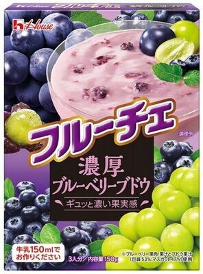 Very Rich & Delicious, "Furuche", Milk & Fruits Jelly Mix, Rich blueberry and grape flavor, 150g