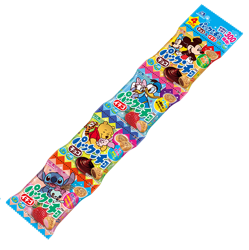 Morinaga &#39;Pakkuncho&#39; 4 packs, Disney Characters, 60g