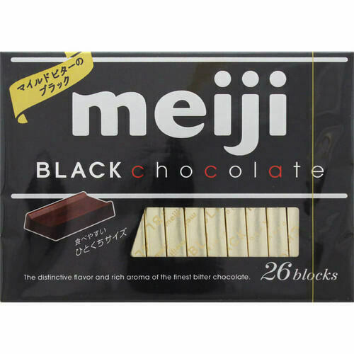 Meiji, Black Chocolate, 26 pc in 1 box, 120g