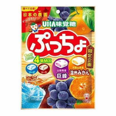 UHA mikakuto, Puccho, 4 kinds Assort, 93g