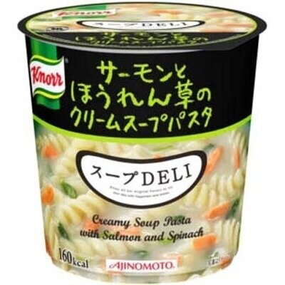 Ajinomoto, Knorr, Soup Deli Series, Instant Soup with Pasta, &quot;Salmon &amp; Spinach&quot; 41g