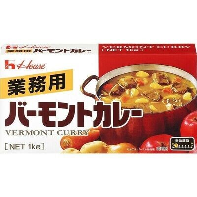 House, Vermont Curry, Block, 1kg, Mild Hot,