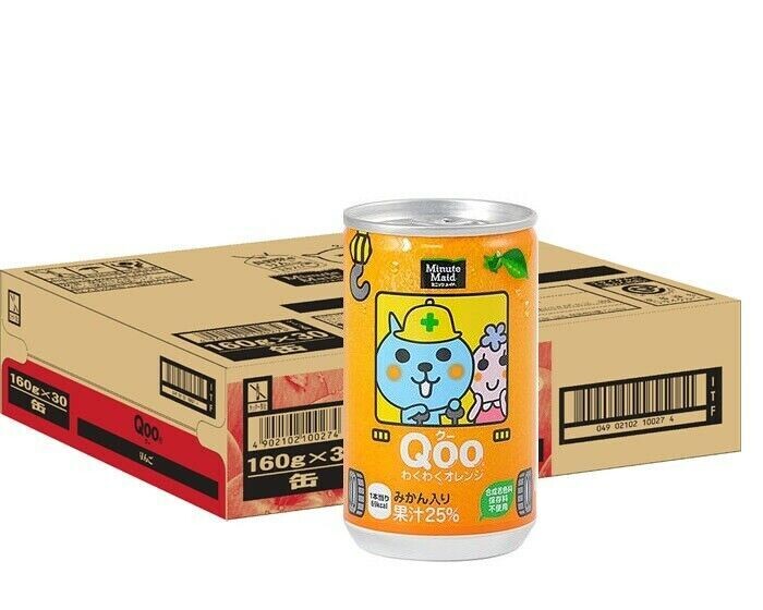 Coca-Cola Japan, Qoo, Minnutes Maid, Mikan, Orange, 160ml, 30 Cans