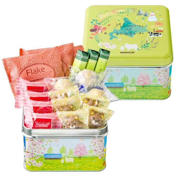 Royce, &quot;Variety Can&quot;, Chocolate Assortment in a can, 18 pcs in a box, for Gift