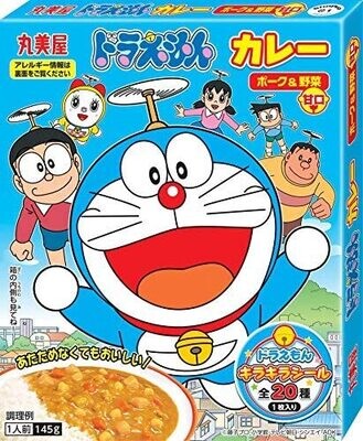 Marumiya&quot;Doraemon Instant Curry&quot; Pork &amp; Vegetables, w/ a Sticker, 145g