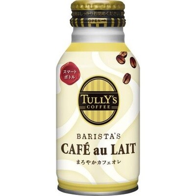 Tullys&#39; Barista&#39;s Cafe au Lait, Canned Coffee, 220ml in Alu Can x 24 cans