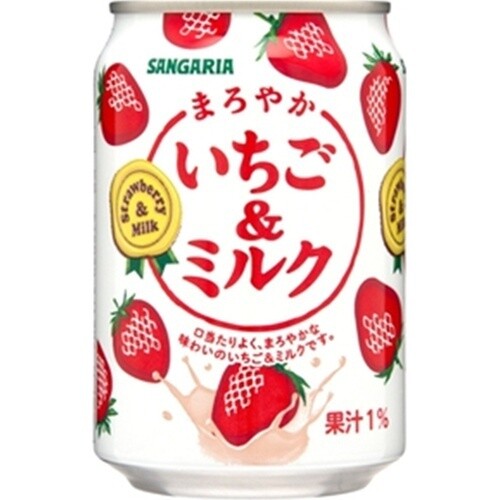 Sangaria, Maroyaka Ichigo &amp; Milk, Strawberry and Milk Drink, 275g