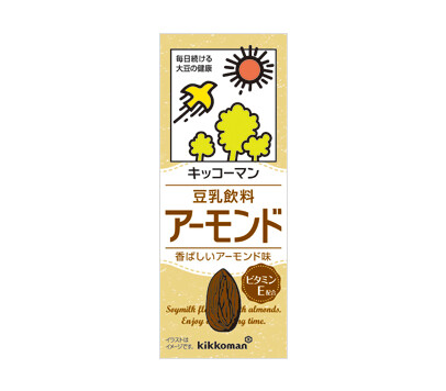 Kikkoman, Soy Milk, Almond Flavor, Chosei Tonyu, 200ml