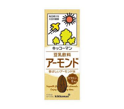 Kikkoman, Soy Milk, Almond Flavor, Chosei Tonyu, 200ml