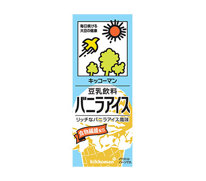 Kikkoman, Soy Milk, Vanilla Ice Cream Flavor, Chosei Tonyu, 200ml