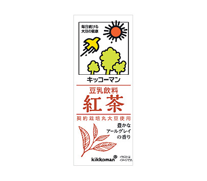 Kikkoman, Soy Milk, Tea Flavor, Chosei Tonyu, 200ml