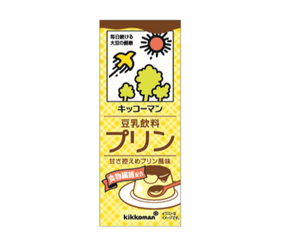 Kikkoman, Soy Milk, Pudding Flavor, Chosei Tonyu, 200ml