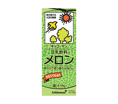 Kikkoman, Soy Milk, Melon Flavor, Chosei Tonyu, 200ml