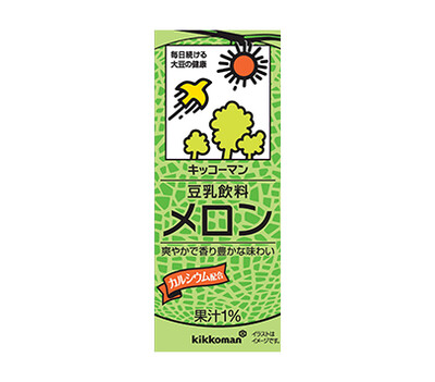 Kikkoman, Soy Milk, Melon Flavor, Chosei Tonyu, 200ml