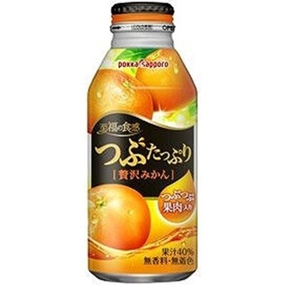 Pokka Sapporo, Tsubutappuri Zeitaku Mikan, Mandarin Orange, 400g