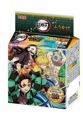 Marumiya, Damon Slayer Furikake, 4 flavors, 20 packs in 1 bag, Japan, w/sticker