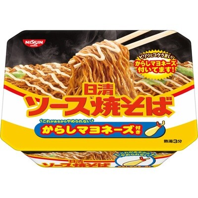 Nissin, Sauce Yakisoba with Mustard &amp; Mayo, 108g