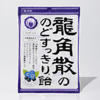 Ryukakusan, Nodo Sukkiri Ame, Cassis &amp; Blueberry, Sugar Free, 75g