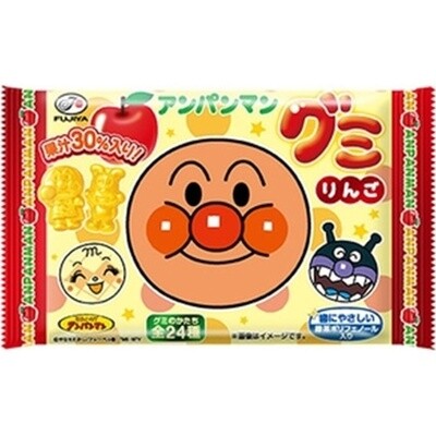 Fujiya, Anpanman Gummy, Apple, 6 pcs in 1 bag