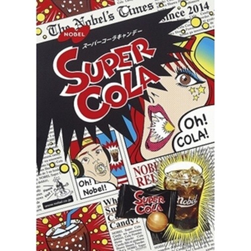 Nobel, Hard Candy &quot;Super Cola&quot;, Refreshing and Cola Taste, 88g