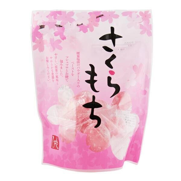 Moheji, "Sakura Mochi", Sakura Mochi with Marshmallow &amp; Sakura Paste in it, 117g in 1 bag