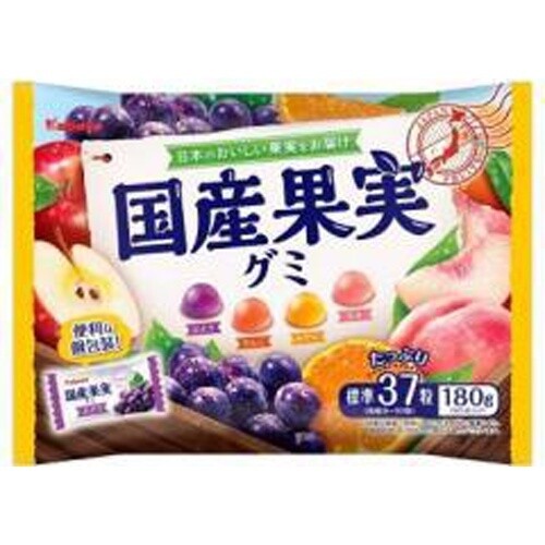 Kabaya, Kokusan Kajitsu Gummy, 4 kinds Assortment Gummy, 140g