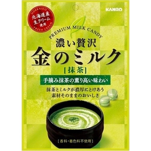 Kanro "Kin no Milk, Premium Milk Candy, Matcha Green Tea Flavor" 70g
