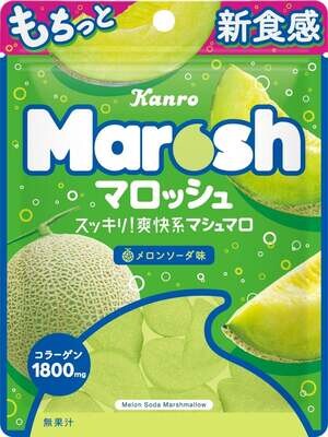 Kanro, Marosh, Melon Soda, 50g, Marshmallow