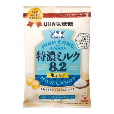 UHA, Hard Candy, Tokunou Milk 8.2, Salt, 80g