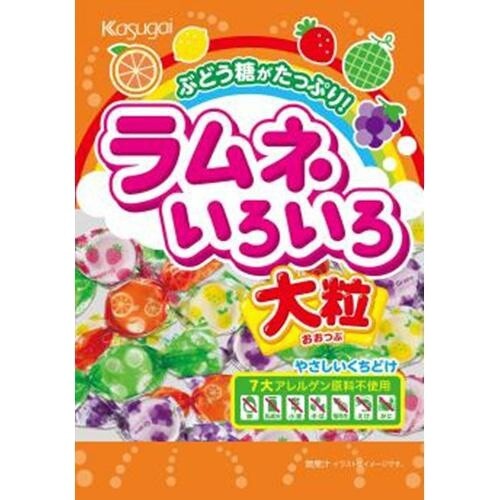Kasugai &quot;Ramune Iro Iro, Sugar Candy, 5 Fruits Flavor&quot; 67g