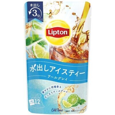 Lipton, Cold Blew, Earl Grey, Black Tea with Citrus, 12 tea bags in 1 bag