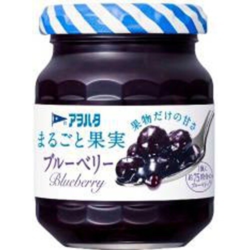 Aohata, Sugar-free Fruits Jam, &quot;Marugoto Kajitsu&quot;, blueberry, 250g
