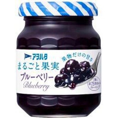 Aohata, Sugar-free Fruits Jam, &quot;Marugoto Kajitsu&quot;, blueberry, 250g