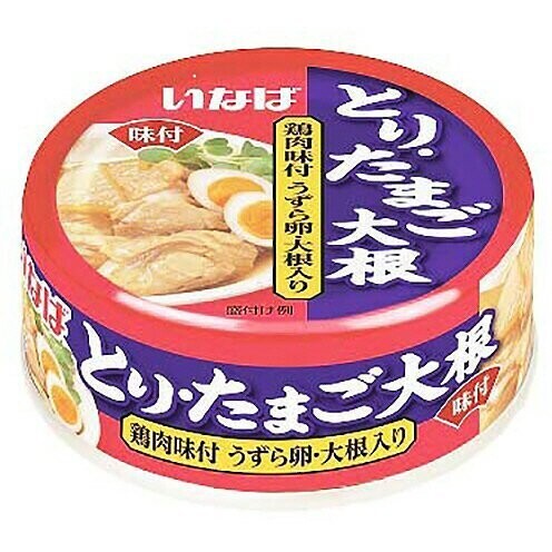 Inaba, Tori Tamago Daikon, Cooked Chicken, Egg and Daikon Radish, Canned 75g