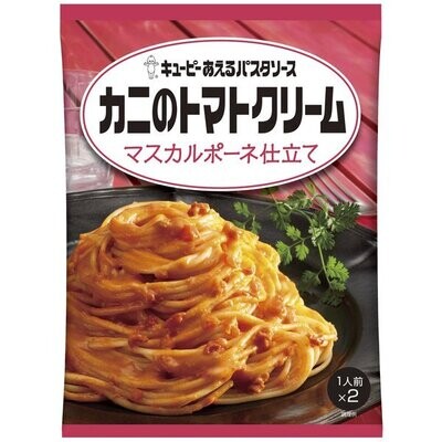 Kewpie, Spaghetti Sauce, Aeru Pasta Sauce, &quot;Crab Tomato Cream&quot;, 70g x 2
