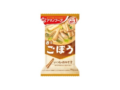 Amano Foods &quot;Itsumo no Omisoshiru&quot;, Freeze-dried Miso Soup, Gobo, Burdock, 1 serving