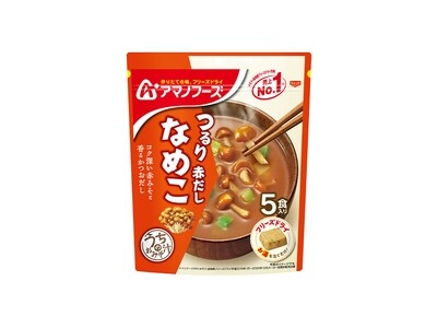 Amano Foods &quot;Itsumo no Omisoshiru&quot;, Freeze-dried Miso Soup, Nameko Mushroom,5 servings