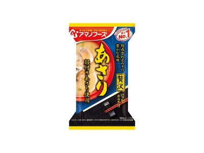 Amano Foods &quot;Itsumo no Omisoshiru Zeitaku&quot;, Freeze-dried Miso Soup, Clam, 1 serving